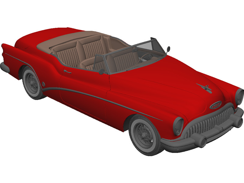 Buick Skylark Convertible (1953) 3D Model Download | 3D CAD Browser