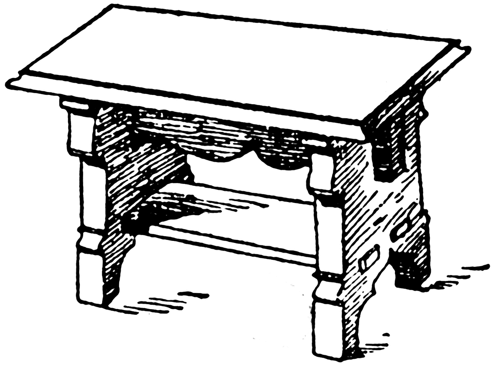 Middle Ages Bench | ClipArt ETC