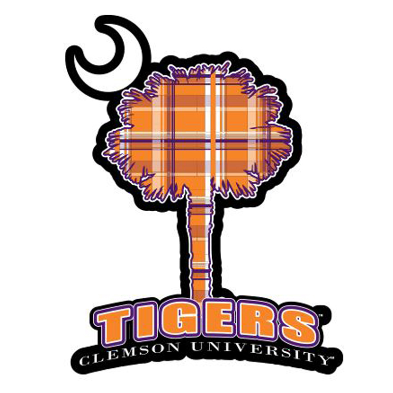 Eat More Tees DC558 Clemson Palmetto Tree Decal
