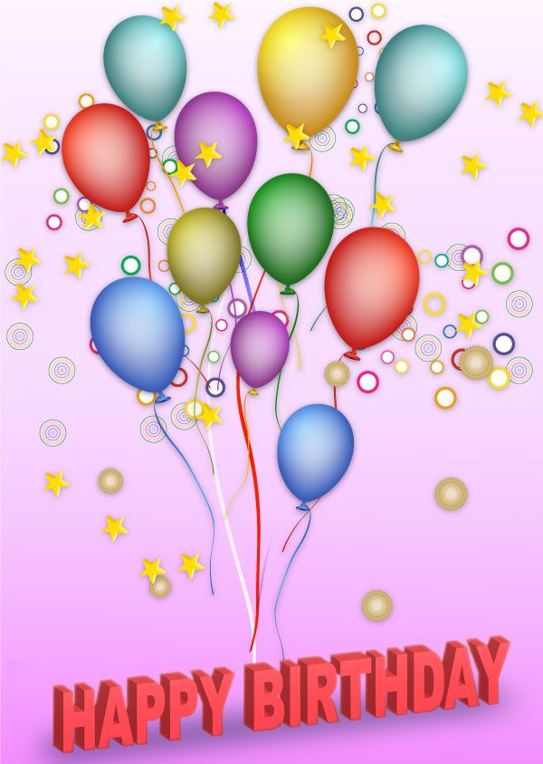 Free Vector Happy Birthday Background | Tarjetas de Cumpleaños ...