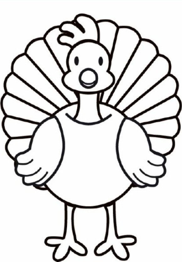 Happy Turkey Day Coloring Pages Printable Thanksgiving ...