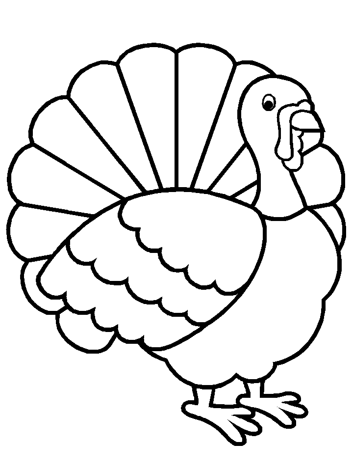 Happy Thanksgiving Turkey Coloring Pages | Clipart Panda - Free ...