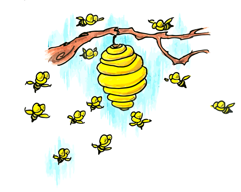 Bee Hive Cartoon | lol-rofl.com