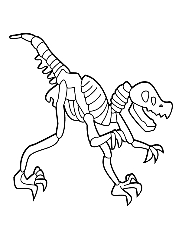 Dinosaur Fossil Drawing