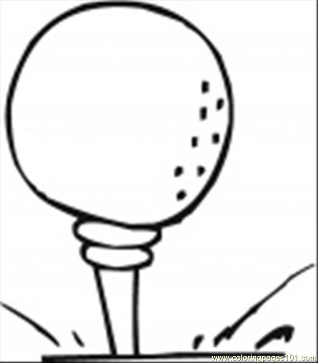 golf balls Colouring Pages