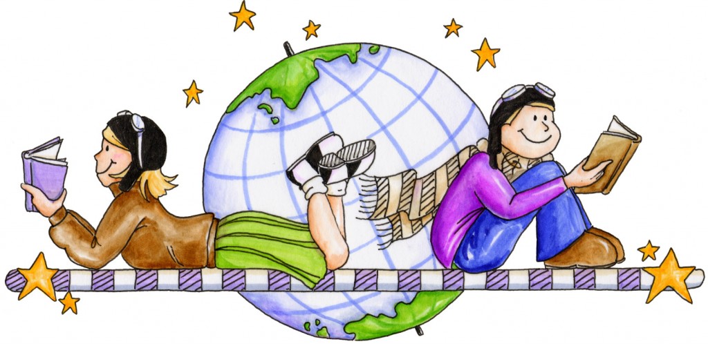 Students Reading Clipart