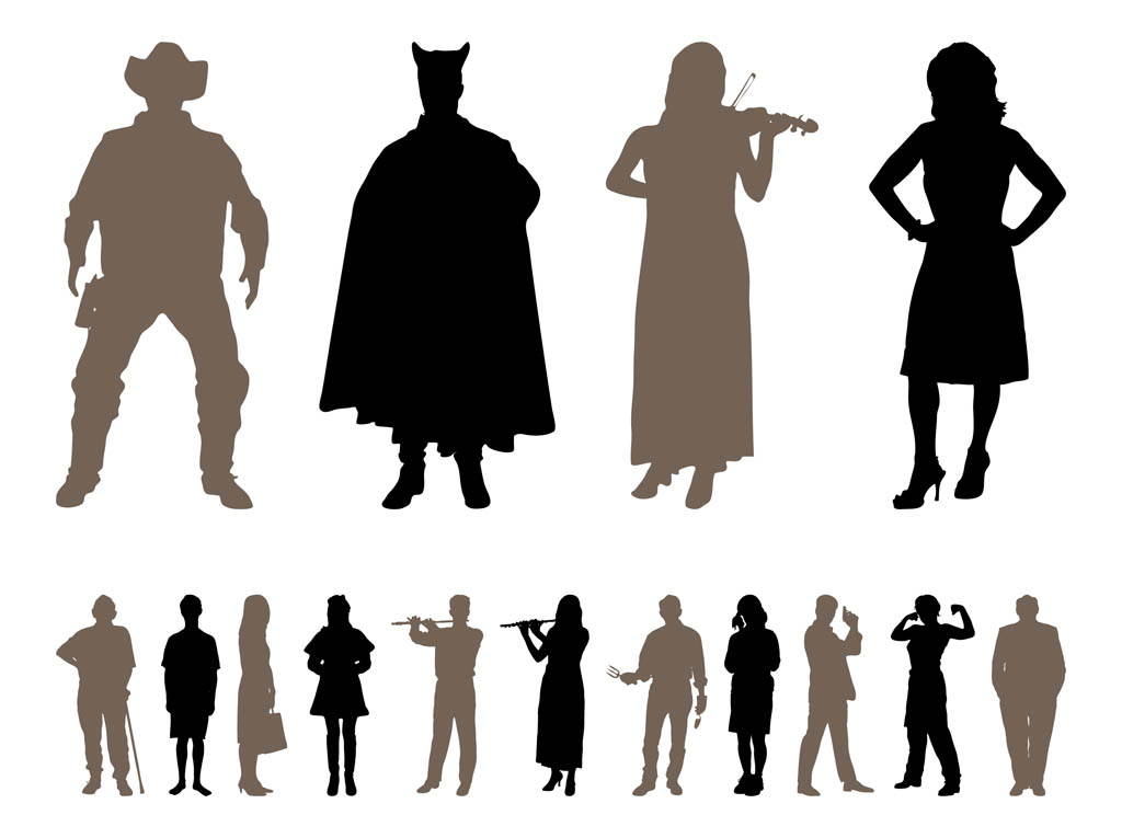 People Silhouettes Designs Pack