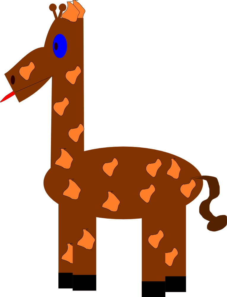 OnlineLabels Clip Art - Funny Giraffe