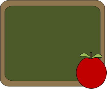 Chalkboard and Apple Clip Art - Chalkboard and Apple Image