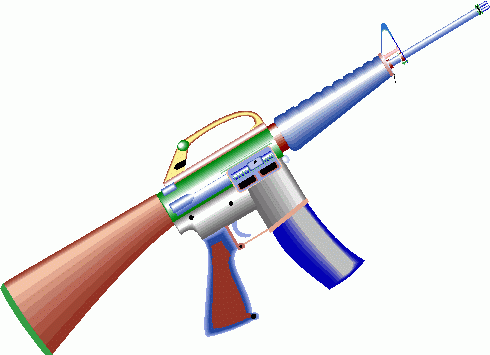 gun_-_m-16 clipart - gun_-_m-16 clip art