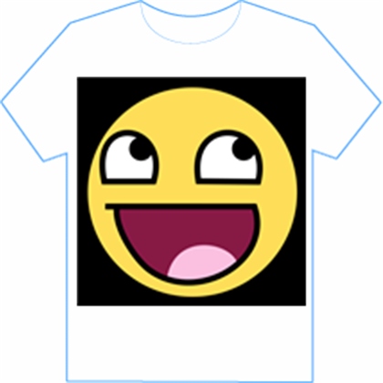 black background epic face, a T-Shirt by legocal123 - ROBLOX ...