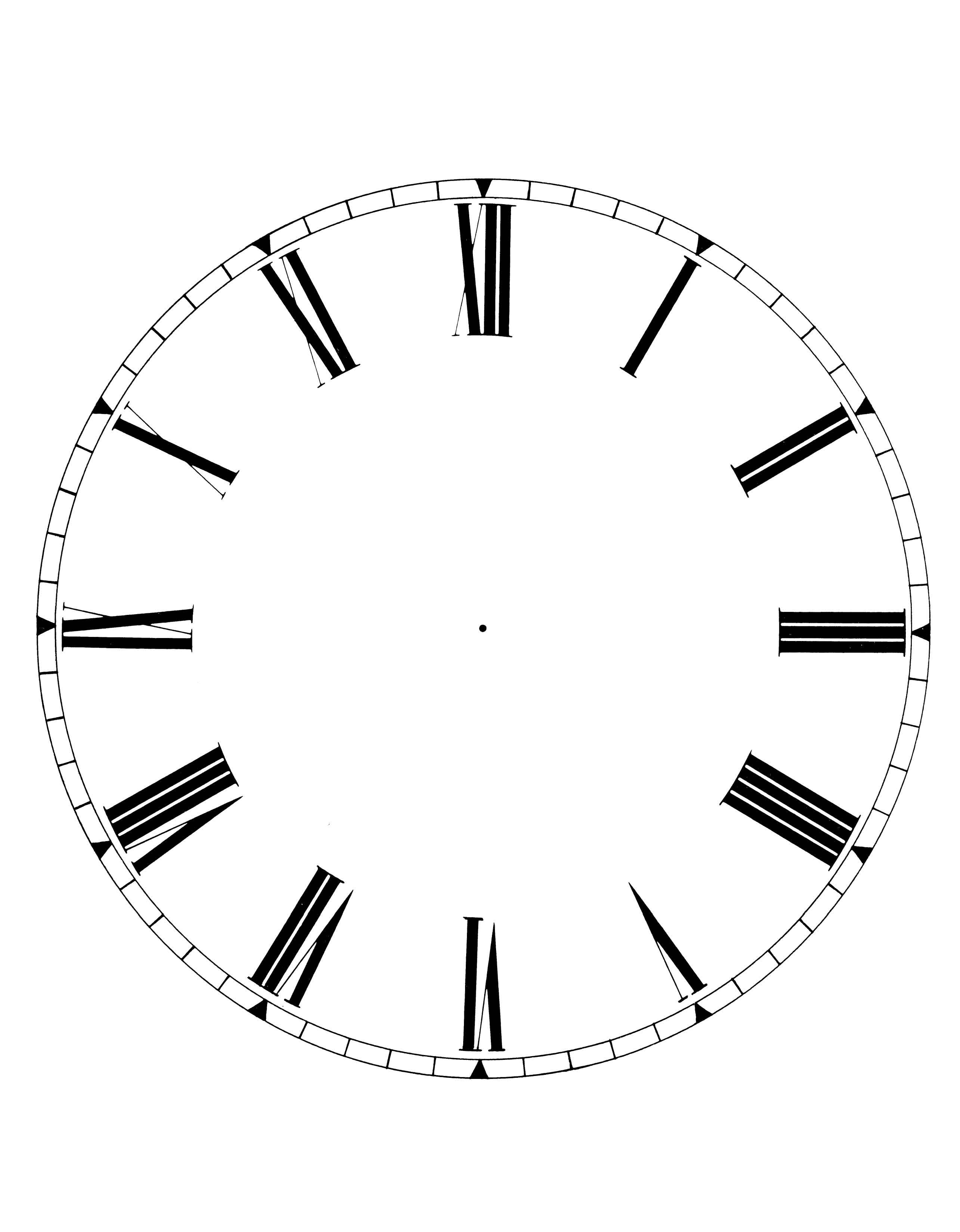 Printable Clock Face Withou Hands And Nubers - ClipArt Best