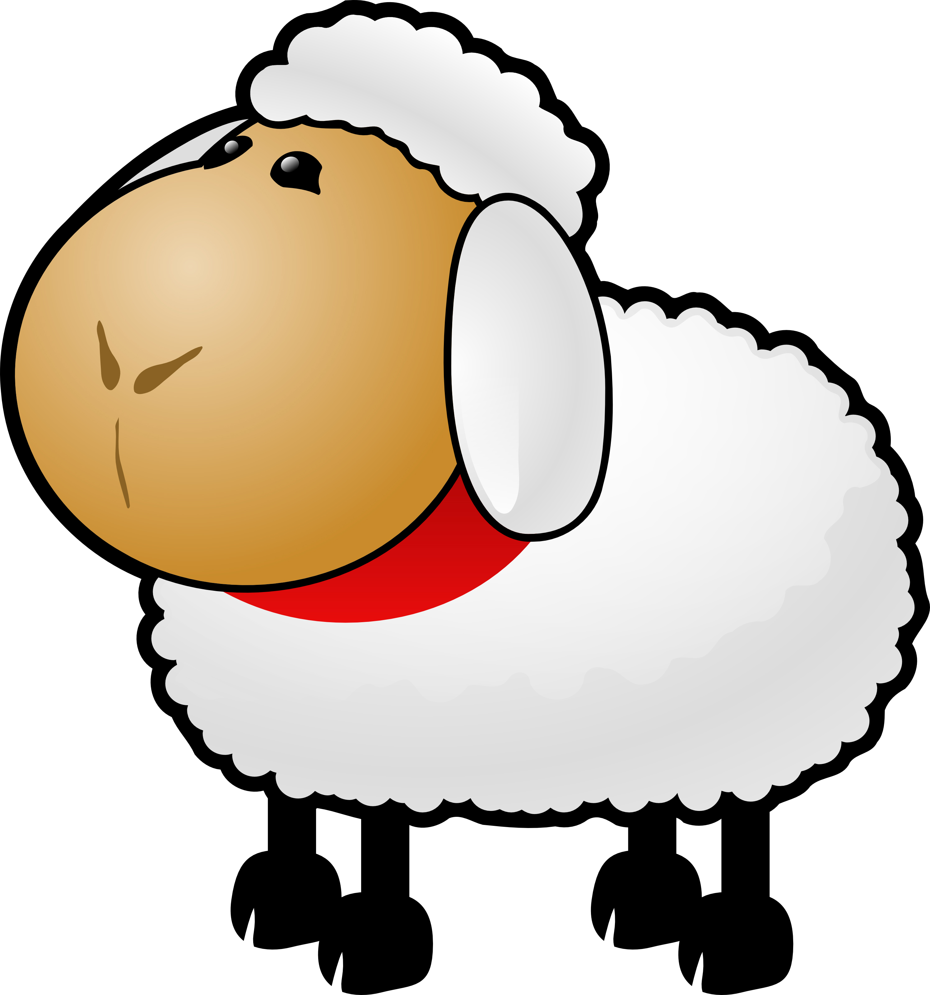 Pix For > One Sheep Clip Art