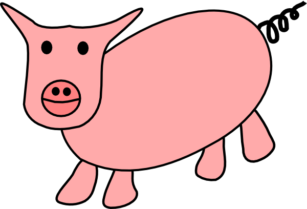Pig Cartoon clip art - vector clip art online, royalty free ...