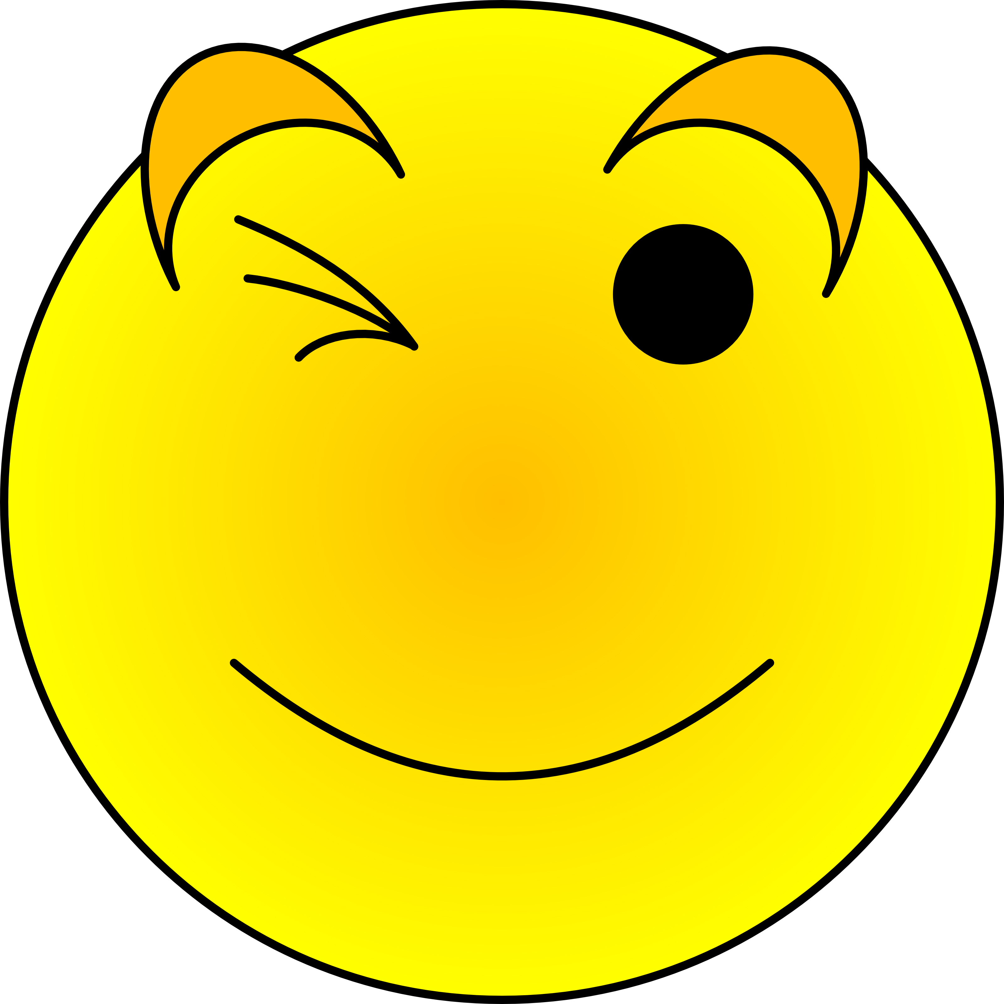 Winking Girl Smiley Face - ClipArt Best