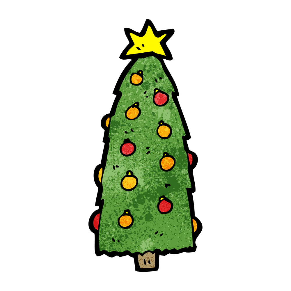 A Cartoon Christmas Tree - ClipArt Best
