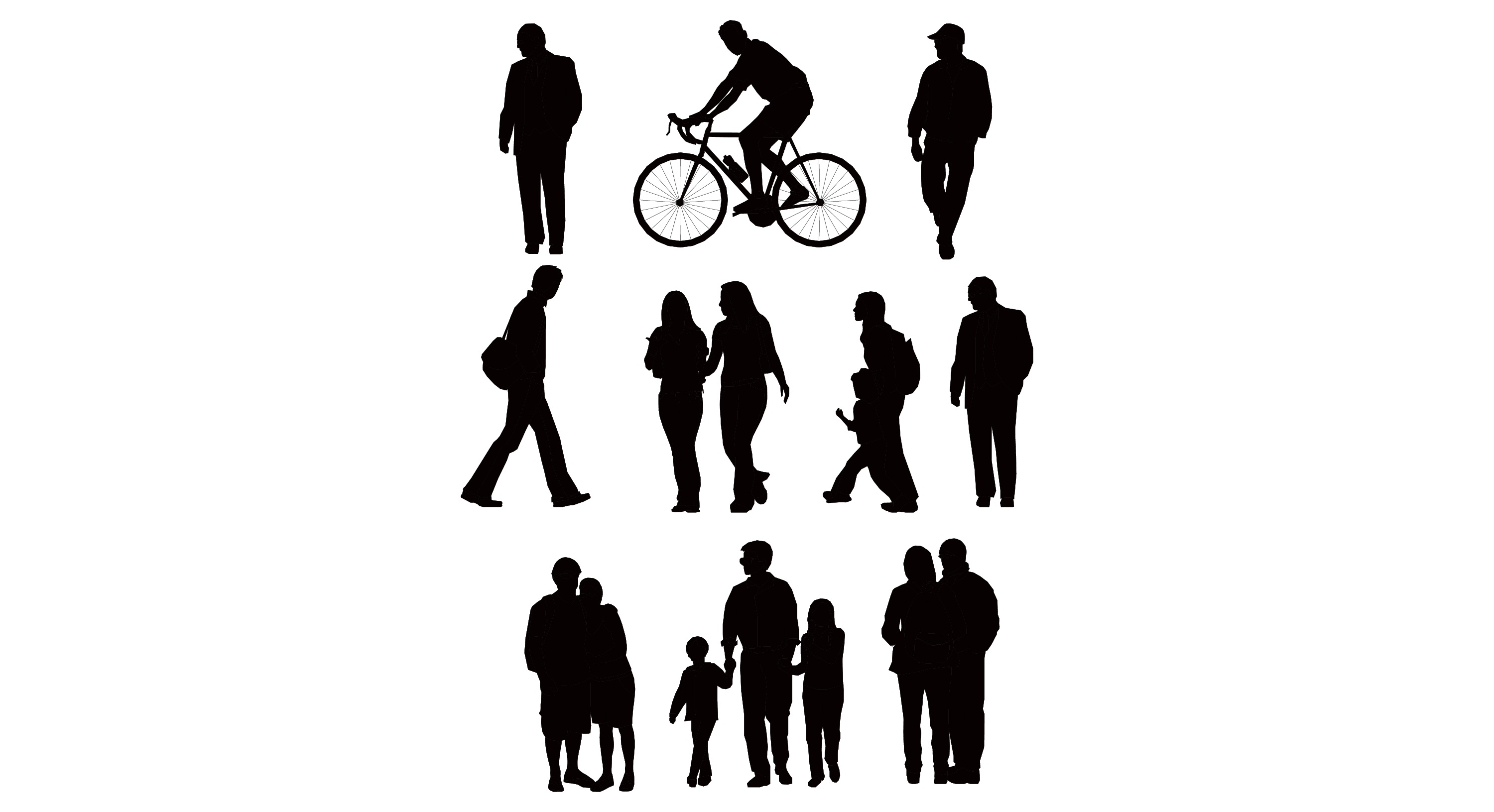 People Sitting Silhouettes - Cliparts.co