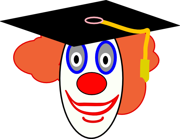 Clown School Graduate clip art - vector clip art online, royalty ...