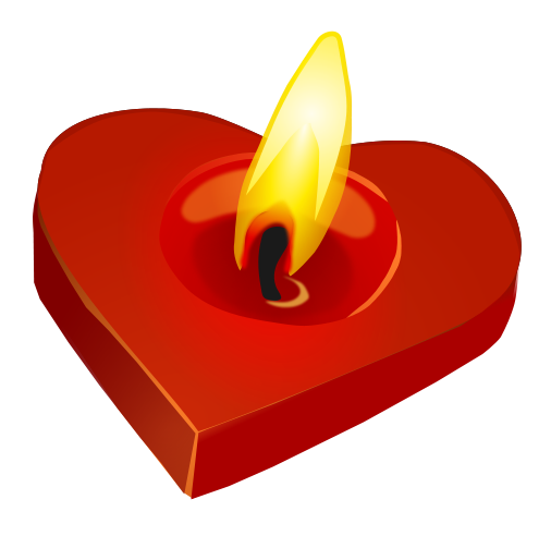 Free Heart-Shaped Candle Clip Art - ClipArt Best - ClipArt Best