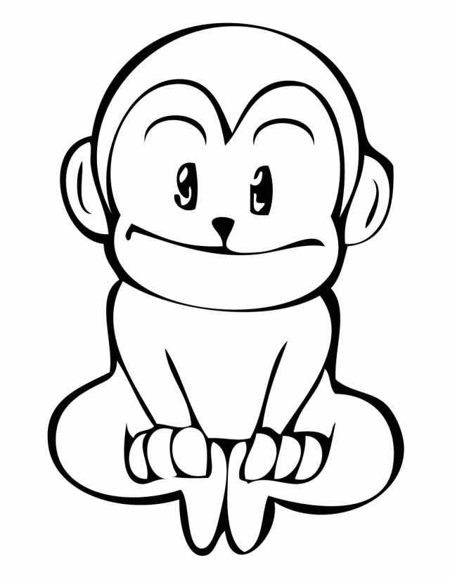 Monkey Coloring Pages Coloring Book Area Best Source For 205577 ...