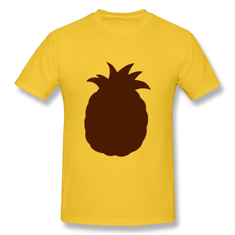 Custom Short Sleeve Boys T Shirt Pineapple tropical fruit outline ...