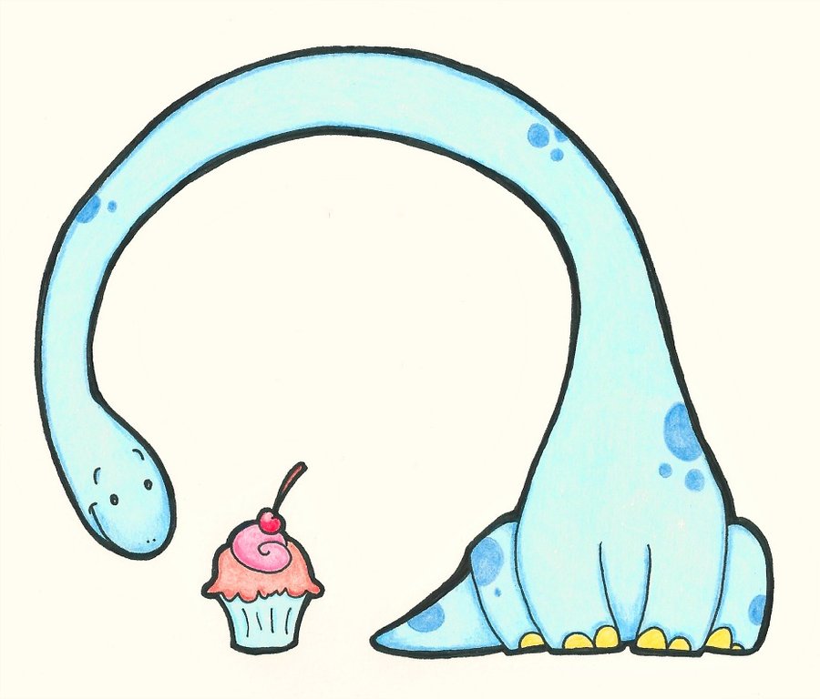 Dinosaur's Cupcake by MasikaRain on deviantART