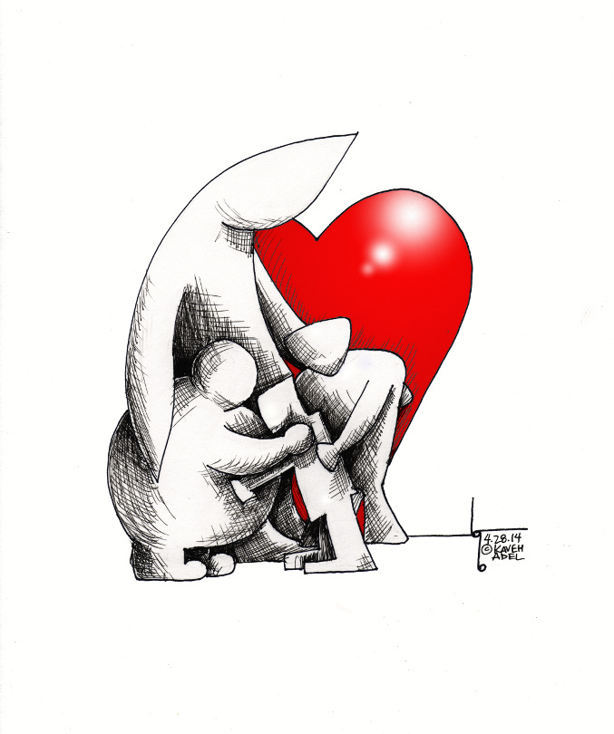 Cartoon: "Hug, Don't Judge" By Cartoonist Kaveh Adel | Kaveh Adel ...