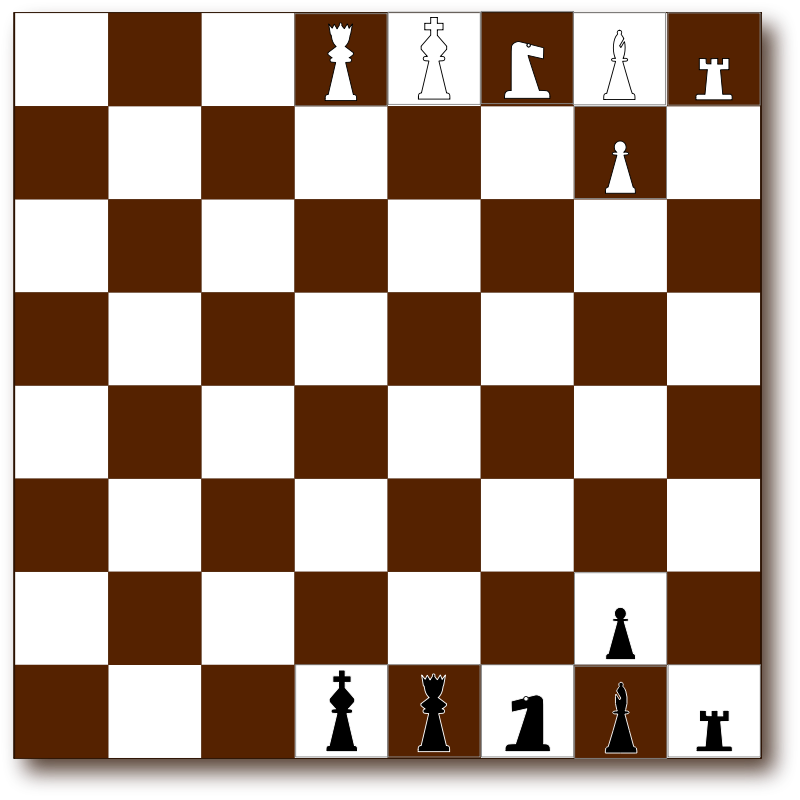Clipart - Chessboard 2d Brown