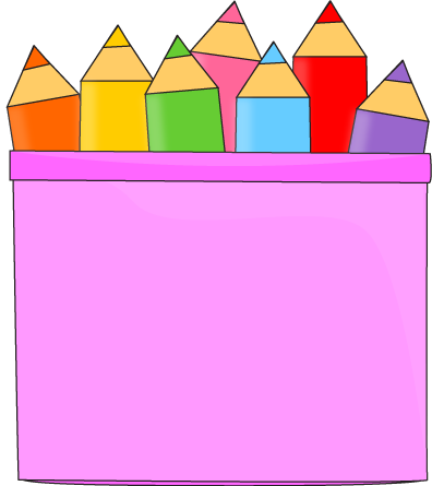 Colored Pencils in a Pencil Holder Clip Art - Colored Pencils in a ...