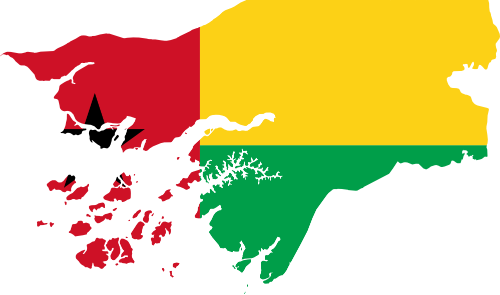 Flag Map of Guinea Bissau Drapeau Bandiera Bandeira Flagga ...