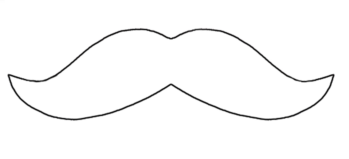 Mustache Outline Cliparts co