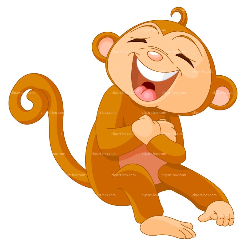 monkey laughing clipart - photo #3