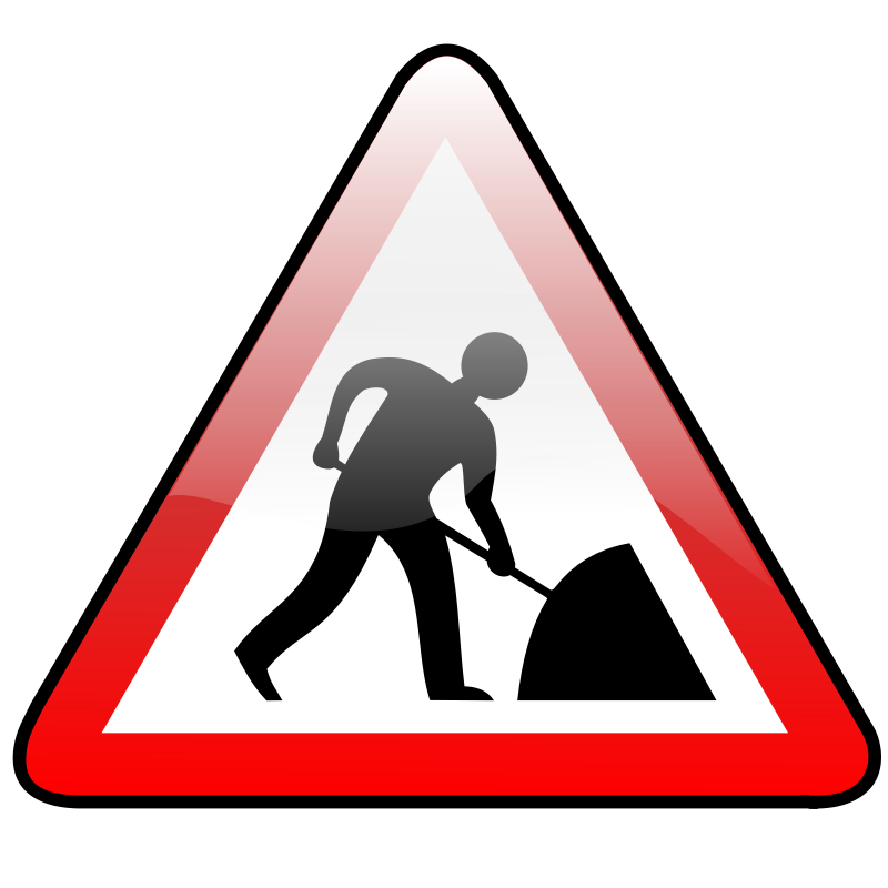 Clipart - Work sign