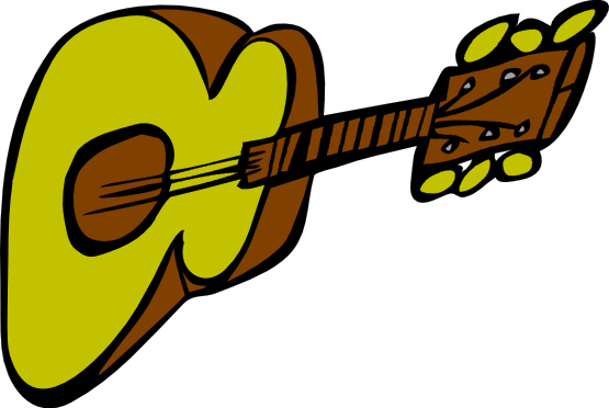 Free Cartoon Guitar Clip Art