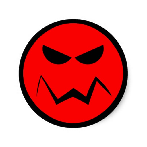 Mean Mister Smiley Face Sticker | Zazzle