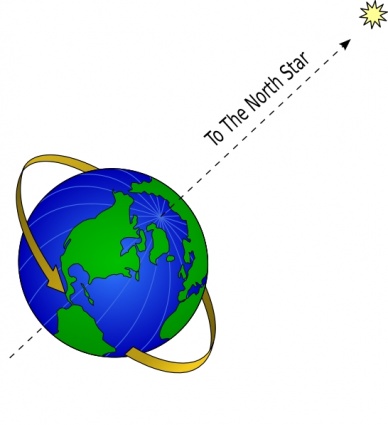 Earth And North Star clip art - Download free Other vectors