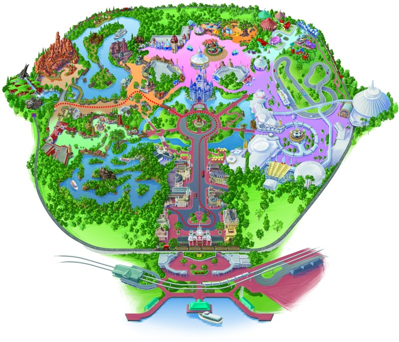 disney magic kingdom map