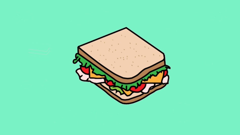 Tall Sandwich Drawing