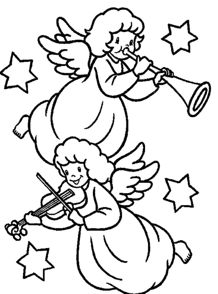 Download Angel Free Coloring Pages For Christmas Or Print Angel ...