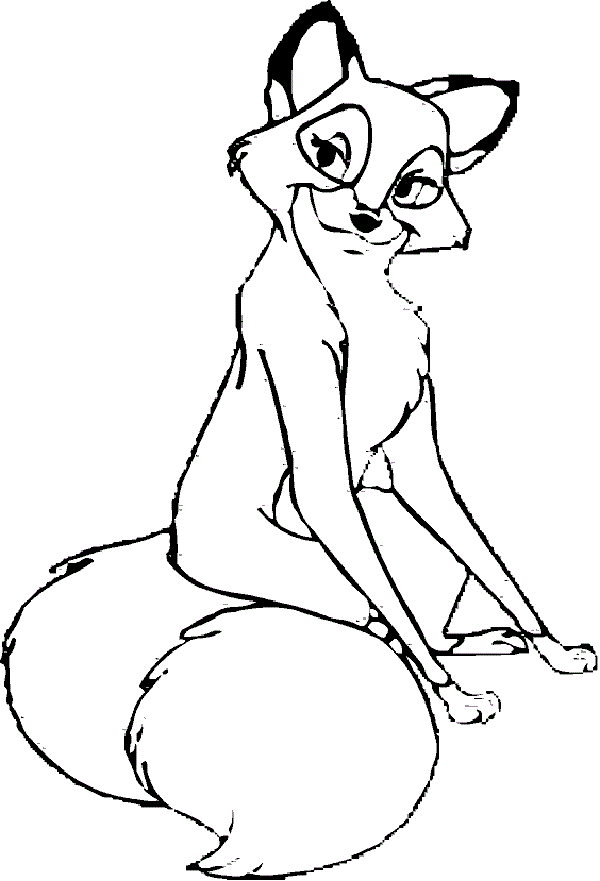 fox and the hound coloring pages free | Coloring Kids