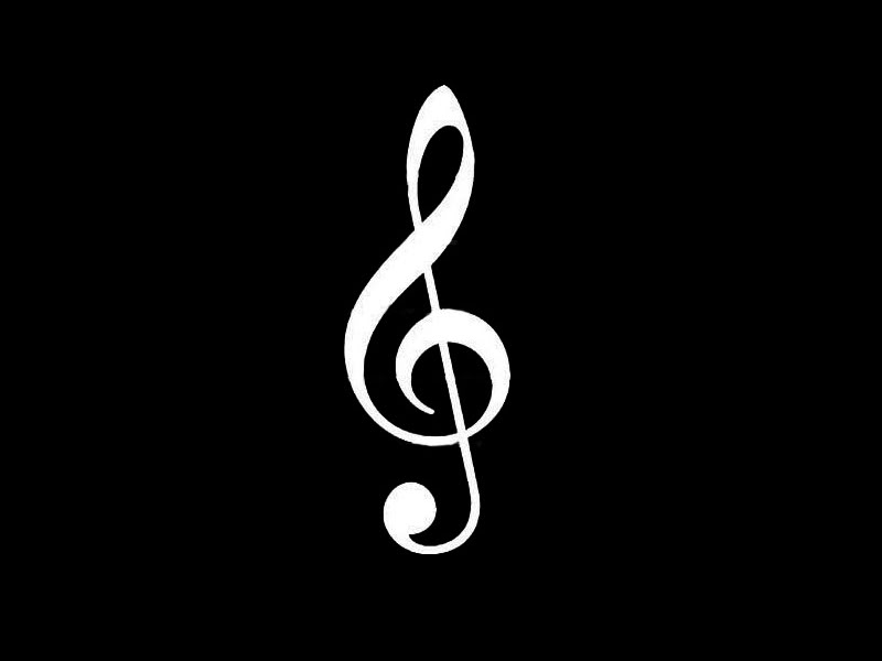 Music Note Black And White