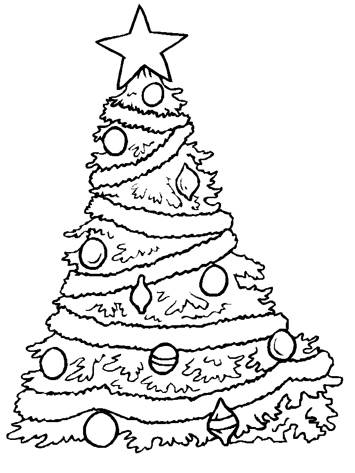 Christmas Tree Coloring Pages | Coloring Pages To Print