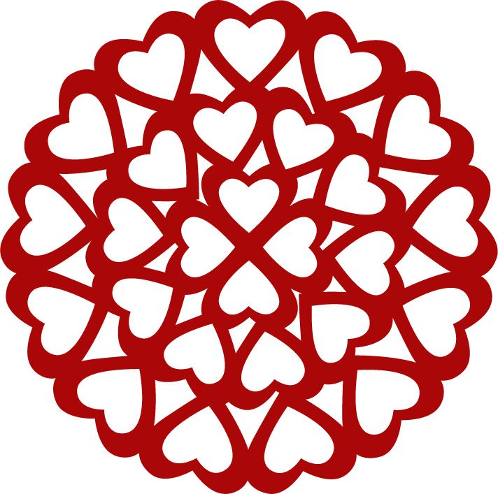 Designer Cuts : svg file - HEART DOILY | Scroll saw patterns for Bro …