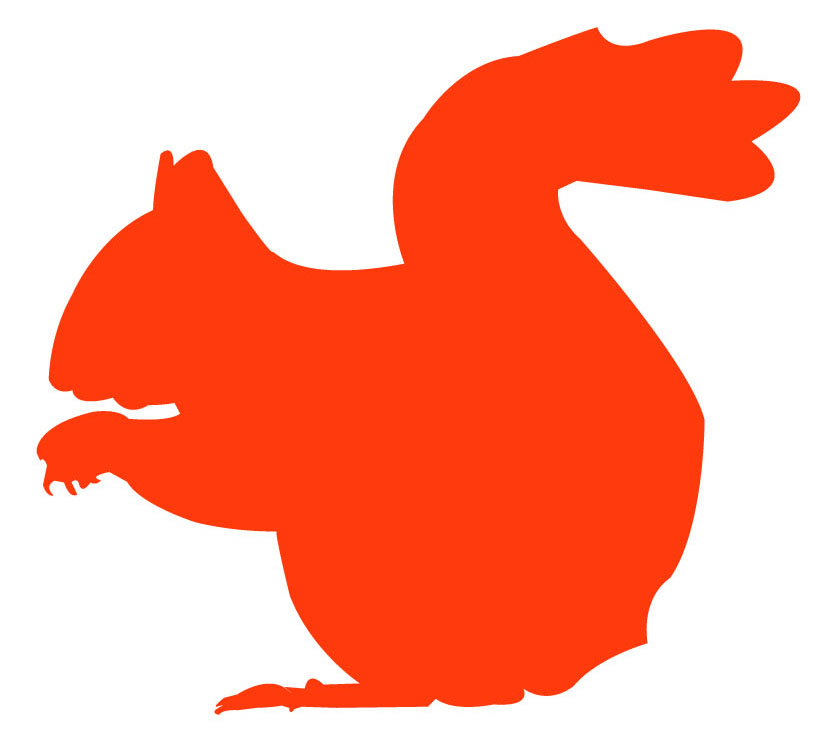 Squirrel Silhouette image - vector clip art online, royalty free ...