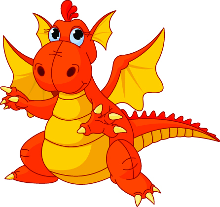 Set of funny dragon design elements vector graphics 03 – Over ...