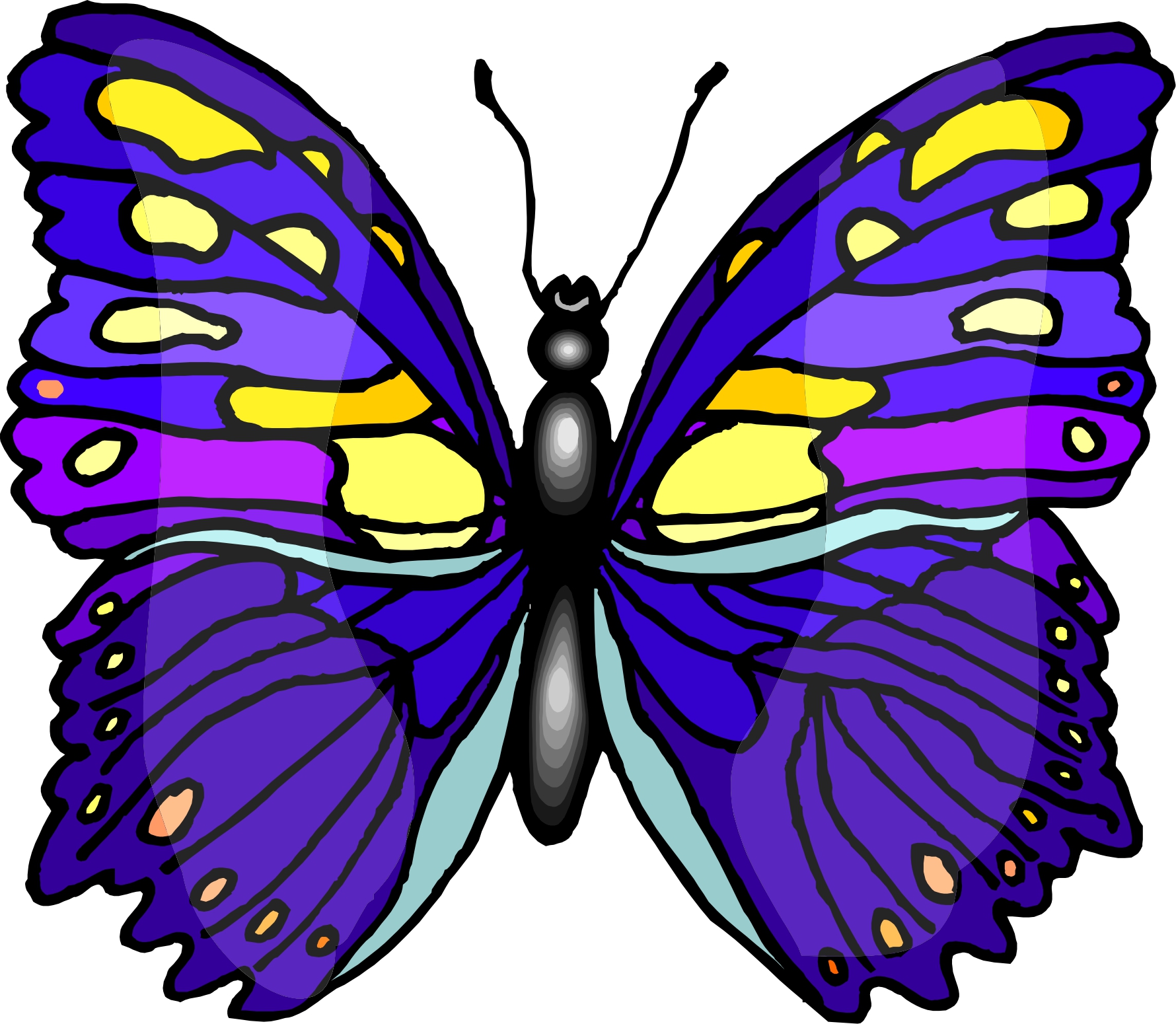 Wallpaper Backgrounds Purple Cartoon Butterfly for Ipad