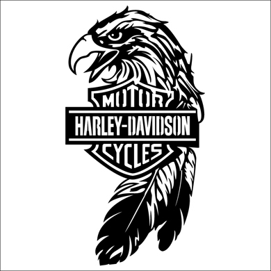 Pix For > Harley Davidson Logo Outline White