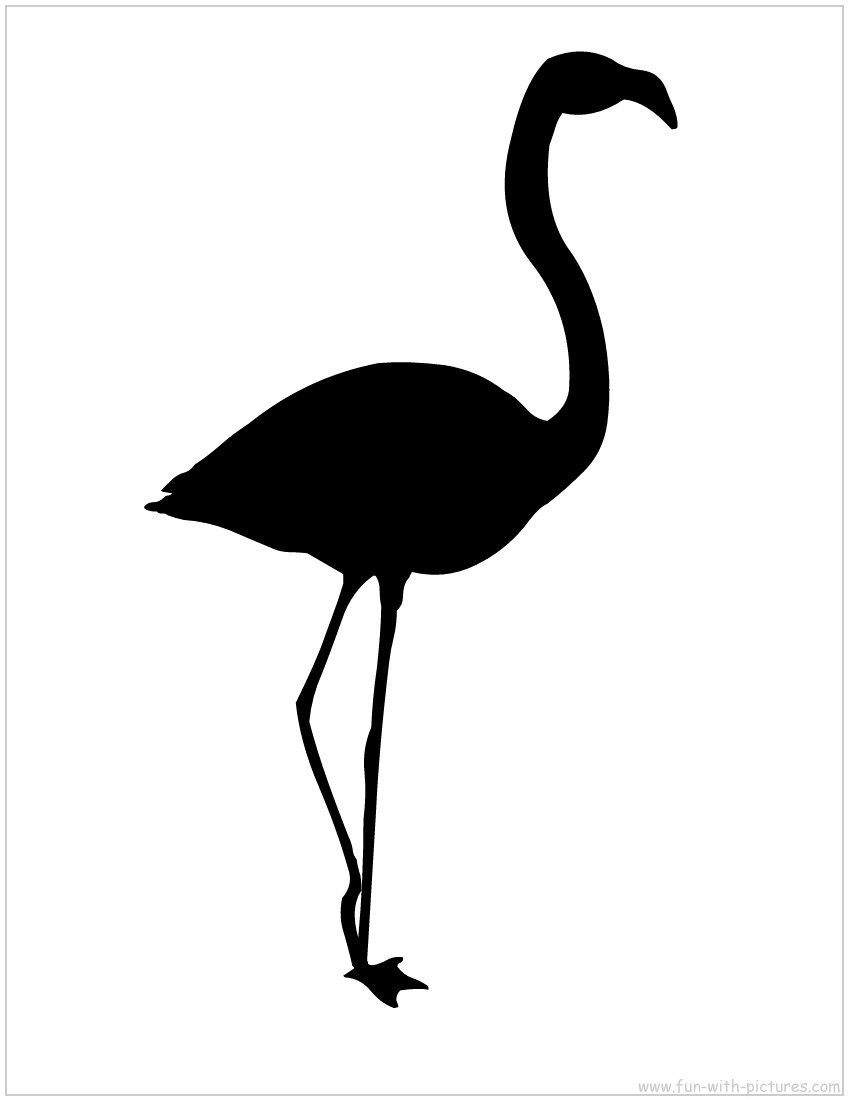 Flamingo Clip Art Black | Clipart Panda - Free Clipart Images