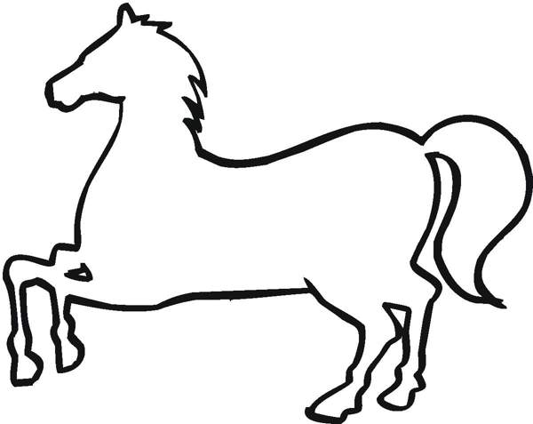 Horse Outline Picture - ClipArt Best