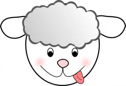 Smiling Bad Sheep clip art - Download free Other vectors
